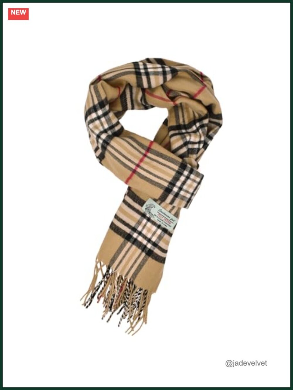 Classic Tartan Plaid Winter Scarf Soft Cashmere Feel Lightweight 72x12